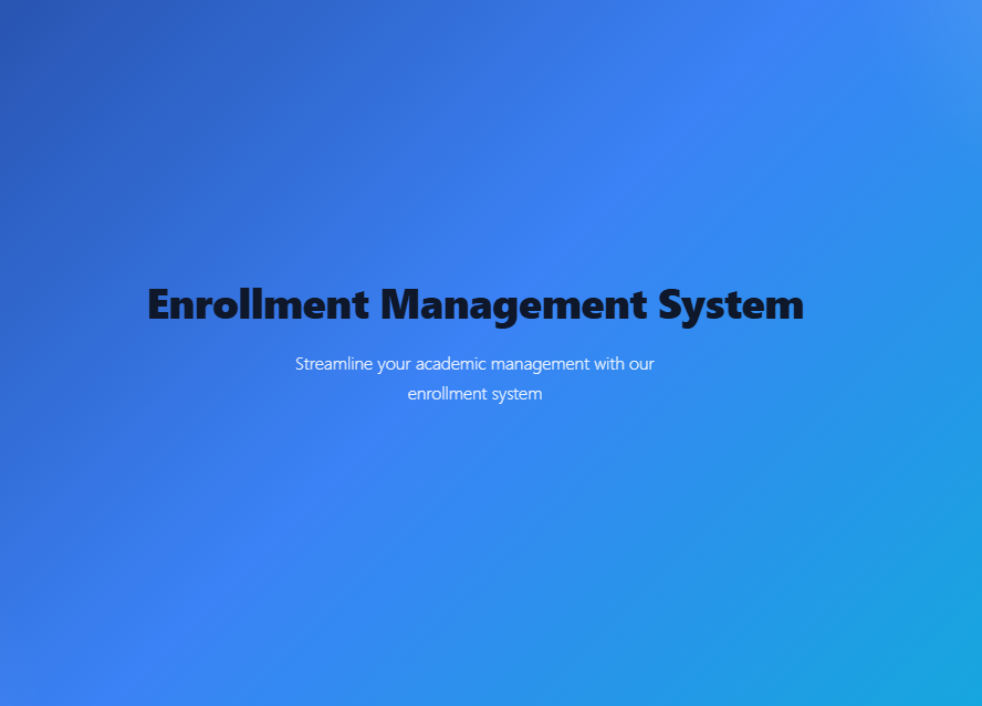 Enrollment Management System project thumbnail